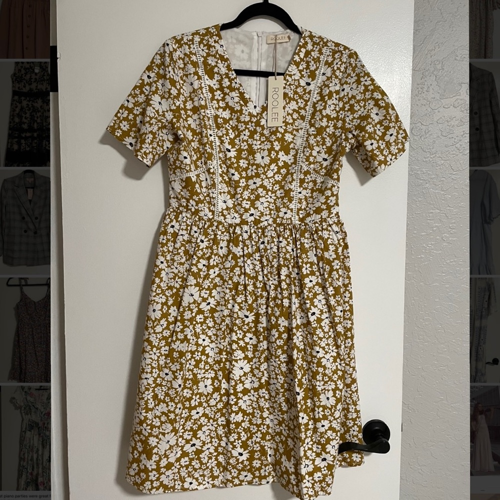 Roolee yellow dress size M